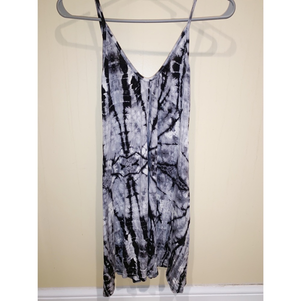 B Jewel Black and White Tie Dye Dress